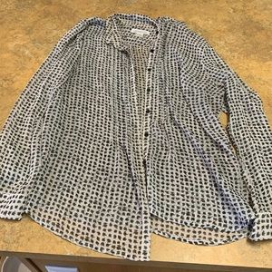 Liz Claiborne Transparent Blouse Size XL